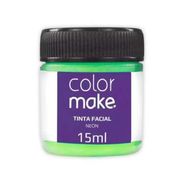 Imagem de Tinta Facial Líquida Verde Neon - 15ml - Color Make
