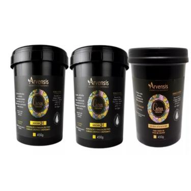 Imagem de Kit Arvensis 2 Máscaras 2x1 450g + 1 Geleia Alta Fixação 450g