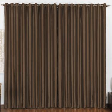 Imagem de Cortina 2 Mts Sala Quarto Escritório Blackout para Varão Tabaco