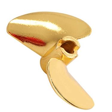 Imagem de Zhjvihx Hélice de Liga de Alumínio, Hélice de Grande Impulso Leve para Barco UDI RC para FeiLun FT016 FT007 FT012 FT009 FT011 FT010 FT016 para PC Ship Player (Amarelo Y)