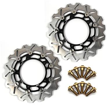 Imagem de Discos de freio dianteiro Arashi Rotores com parafusos de montagem para Yamaha YZF R6 2003-2004, MT03 06-11, YZF R7 2022, FZ-09 14-17, MT09 14-15 ABS 14-20, MT-09 2021, XSR9000 ABS 16 21, XV1700 PC 08