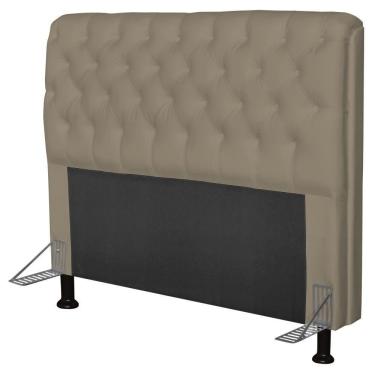 Imagem de Cabeceira Paris Box Casal 160Cm Paris Corino Areia