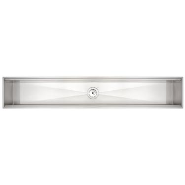 Imagem de CALHA UMIDA TRAMONTINA AÇO INOX 105X18 CM 94534/003