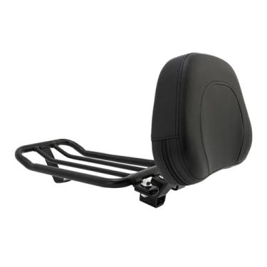 Imagem de Compatível com Kawasaki Vulcan S VN EN 650 VN650 EN650 EN650 2015-2023 Suporte traseiro de bagagem de motocicleta com barra Sissy Bar, suporte de caixa superior, acessórios de transporte de carga