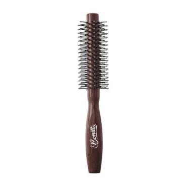 Imagem de Escova Cabelo Cilíndrica Em Madeira Cerdas Flexíveis Bonitta, Marrom