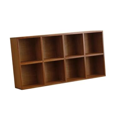 Imagem de ＫＬＫＣＭＳ Prateleira de madeira para exibição de cosméticos, armário de parede multifuncional para exibir utensílios de chá e xícaras, armário para casa e