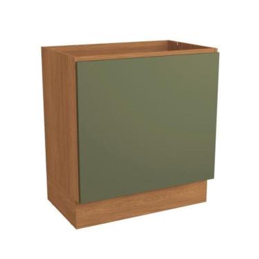 Imagem de Balcão Para Forno De Embutir Kappesberg Pixel Canela/verde Frevo 80cm