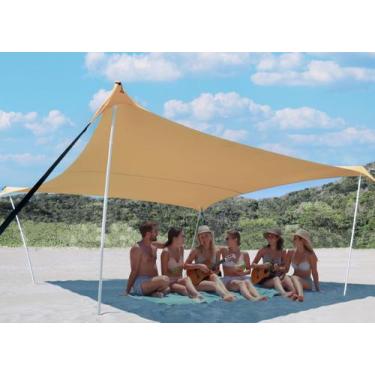 Imagem de Barraca de praia portátil Shelter Bestset 3x3m UPF50+ à prova de vento