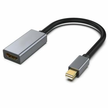 Imagem de Adaptador Mini DisplayPort para HDMI 4K, Thunderbolt 2 para HDMI compatível com MacBook Air/Pro, Microsoft Surface Pro/Dock, monitor, projetor [conectores banhados a ouro e revestimento de alumínio]