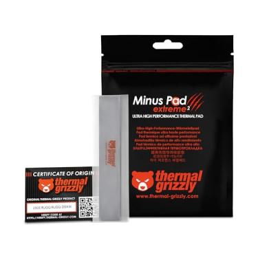 Imagem de Thermal Grizzly Minus Pad Extreme 2 - Almofada térmica de alto desempenho 120 x 20 x 0,5 mm (2 peças) - Condutividade térmica superior, sem endurecimento - ideal para GPU, SSD, RAM, consoles de jogos