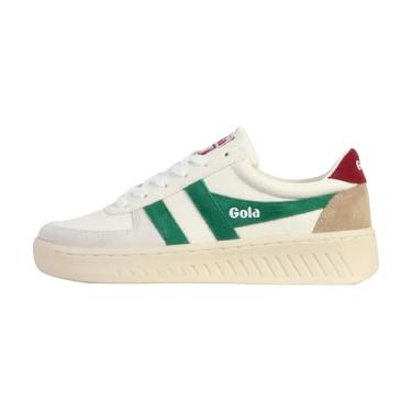 Imagem de Gola Tênis feminino Grandslam Trident, Branco/Esmeralda/Cerise, 35