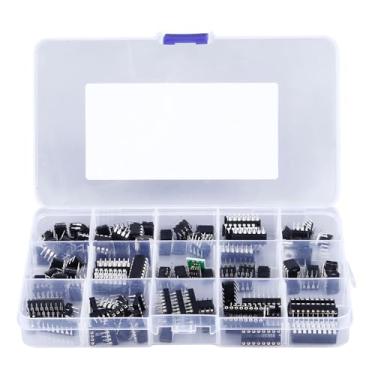 Imagem de 150 PCS 10 Tipos de Chips de Circuito Integrado Chips de Pinos Planos Kit de Sortimento, Placa Adaptadora de Silício Com Interface de Comunicação SPI, Reparo Eletrônico