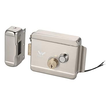Imagem de Fechadura Inteligente para Portão Elétrico, Fechadura Metálica Elétrica Segura, Controle de Acesso Eletrônico para Casa, Escritório, Apartamento, Armazém