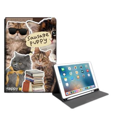 Imagem de Yzlvigrous Capa para ipad Mini 7 Gen 2024/ipad Mini 6 Gen 2021, Capa Fina de Suporte PU de 8.3 Polegadas com Despertar/sono Automático, Visualização em Vários Ângulos