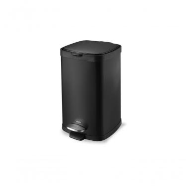 Imagem de Lixeira Aço Carbono Pedal Balde Frame 12l Brinox Preto Brinox