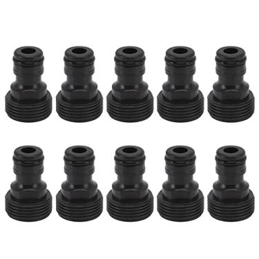 Imagem de 10 peças de adaptadores de conexão rápida de mangueira de jardim G3/4 conectores de rosca rápida macho de 25 mm para irrigadores, máquinas de lavar elétricas, trailers, barcos, uso multiuso