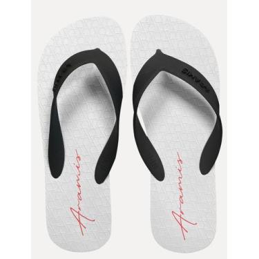 Imagem de Chinelo Aramis Masculino ARM1156 Pencil Black Branco