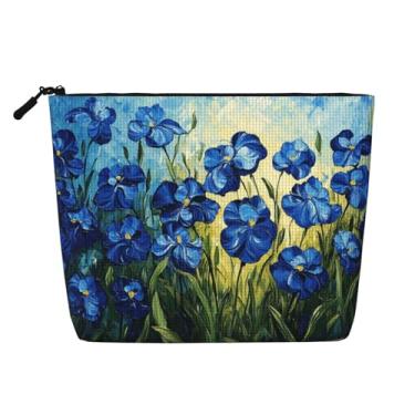 Imagem de Xalvyriehf Bolsa de maquiagem pequena para bolsa – Bolsa de cosméticos para crianças, bolsa de higiene pessoal de viagem para meninos e meninas, bolsa organizadora de acessórios para presentes, Flor