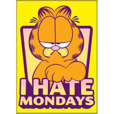 Imagem de Ata-Boy Ímã Garfield I Hate Mondays 6 cm x 8 cm para refigeradores e armários