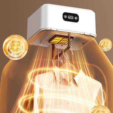 Imagem de Secadora de Roupas Compacta, 600W, Silenciosa, com Temporizador e Secagem 3D