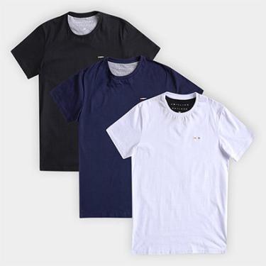 Imagem de Kit Camiseta Básica Masculina Industrie Holanda Manga Curta - 3 Peças-Masculino