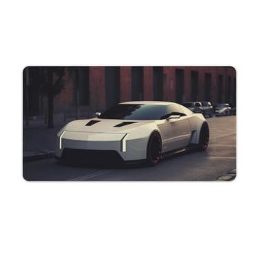 Imagem de Future Style 300zx branco JDM tapete de mesa de carro tapete de mouse pad antiderrapante grande material de escritório tapete de mesa de borracha impermeável para escritório jogo casa 40 x 75 cm