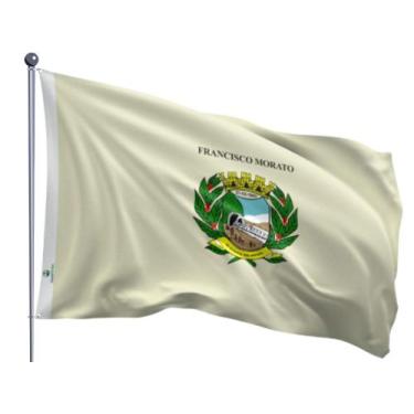 Imagem de Bandeira do Município de Francisco Morato Uma Face Estampada Tamanho 7
