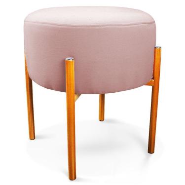 Imagem de Puff Iron Linho Rosê A63 Cobre