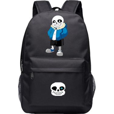 Imagem de Mochila Undertales Sans para crianças School 30x18x45cm Oxford