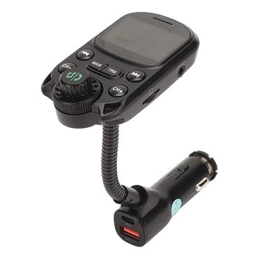 Imagem de Sanpyl Transmissor FM Bluetooth para Carro, Pescoço de Ganso Flexível, Música Estéreo, Reprodutor de áudio, Kit de Adaptador de Rádio, Suporte PD 30W QC 18W, Carregamento Rápido