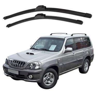 Imagem de TIGER AUTO - JOGO PALHETA PARA PARABRISA DIANTEIRO/TRASEIRO EM SILICONE COMPATIVEL HY TERRACAN 2001>2007