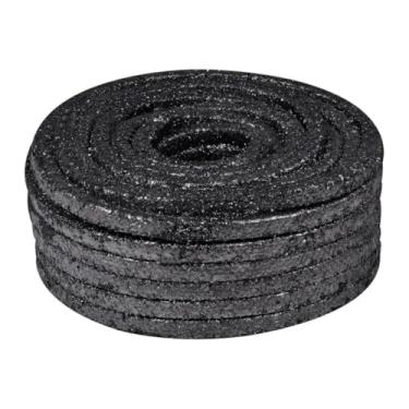 Imagem de Gaxeta Grafitada 3/8 para Bomba D'água e Lodo, Preta, 2 Metros