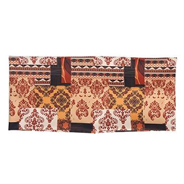 Imagem de CUOFYUNL feminino impresso moda bandana esportes yoga corrida treino elástico faixa de cabelo presente (Ouro)