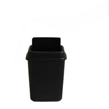 Imagem de Cesto de Roupa Suja 45L Plástico Reforçado Alça Resistente Rattan para Lavanderia, Banheiro e Quarto Famílias(LIXEIRA 9L)