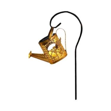 Imagem de Luminária Solar Vintage De Metal À Prova d'Água Com Luz Quente Para De