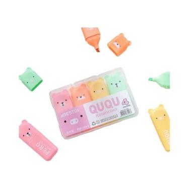 Imagem de Conjunto De Canetas Marcadoras Fluorescentes Mini Em Cores Macaron Com