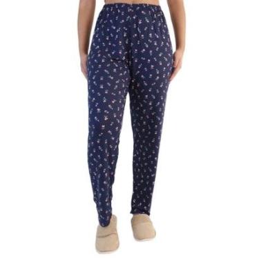 Imagem de Calça Pijama Floral Marinho Malwee 1000117648 Viscose-Unissex
