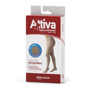 Imagem de Meia Calça Attiva - Panturrilha Ponteira Aberta - Média Compreensão F