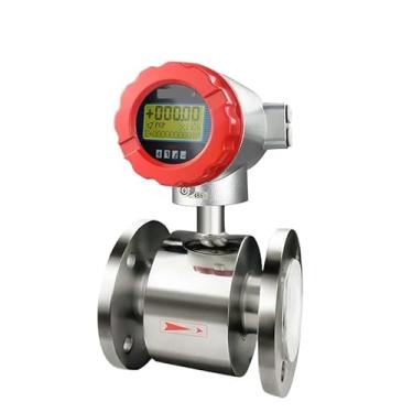 Imagem de SS304 Medidor eletromagnético de fluxo de água base de ácido químico medidor de fluxo de lama de esgoto líquido DN25 DN32 DN50 (Cor: DN15 SS304)