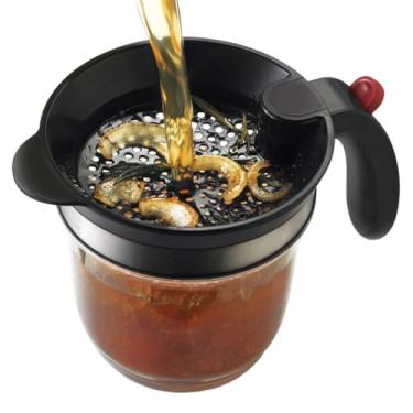 Imagem de Separador De Gorduras Para Cozinhar | Filtro Desengordurante 1 Litro,Separador De Gordura | Para Oleo Sopa Carne Cozinha Churrasco Grelhador Fritar Alimentos