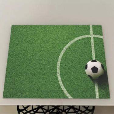 Imagem de Jogo Americano de Futebol – Kits de 2 a 12 Unidades para Mesa Posta – Estampa Exclusiva e Impermeável para Refeições Especiais (Futebol 01,6 Peças)