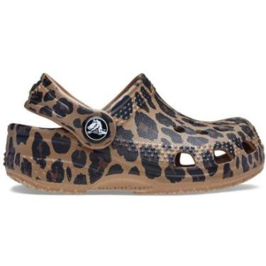Imagem de Sandália Crocs Littles Animal Clog Kids Sepia/Leopard-Unissex