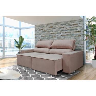 Imagem de Sofá Retrátil e Reclinável 2 Lugares 1,50m Espuma D28 Capuccino - PEPI