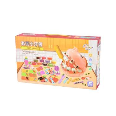 Imagem de Brinquedo infantil, argilas coloridas, máquina de macarrão p - Gloome 