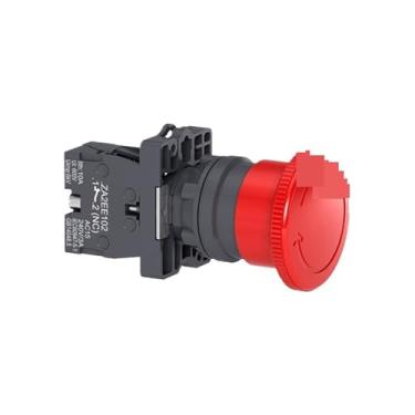 Imagem de Botão de parada de emergência Φ40 Interruptor de parada de emergência (girar para redefinir), vermelho, 1NC | XA2ES542