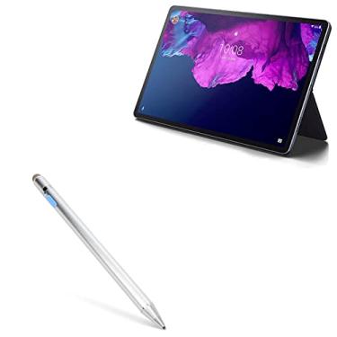 Imagem de Caneta Stylus BoxWave compatível com Lenovo Tab P11 – AccuPoint Active Stylus, Stylus Eletrônica com Ponta Ultra Fina para Lenovo Tab P11 – Prata Metálica