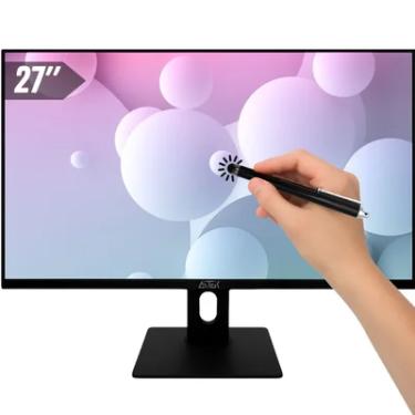 Imagem de Monitor Gamer Touchscreen 27" Full HD IPS 75Hz 1ms, VGA HDMI USB, Ideal Jogo, Trabalho