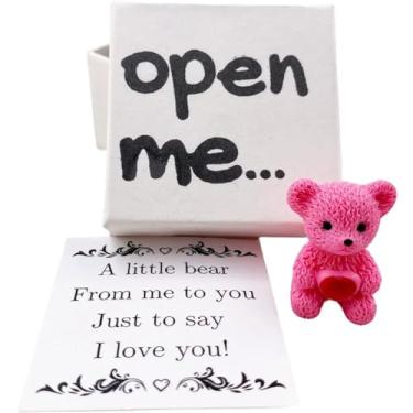 Imagem de I Love You Positive Gift,A Little Bear from me to You Just to say I Love Yo u,with Greeting Card - Worry Bear in a Box,Birthday Mom Gift,Valentines Day for Teens,Anniversary Husband Wife