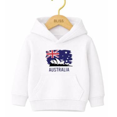 Imagem de Moletom Canguru Infantil Estampa Austrália 1018 Dia a Dia Qualidade Vo