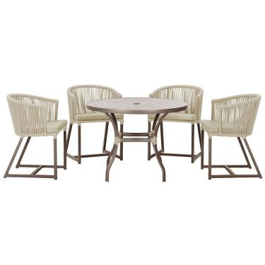 Imagem de Mesa Com 4 Cadeiras E Noronha Estofado 7 Trama Original Rami